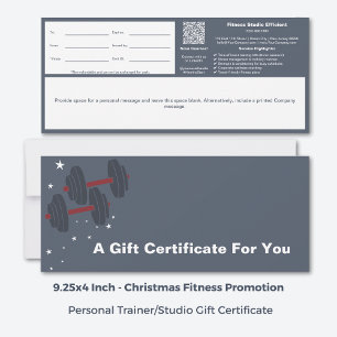 Grey White Corporate Wellness Gift Certificate