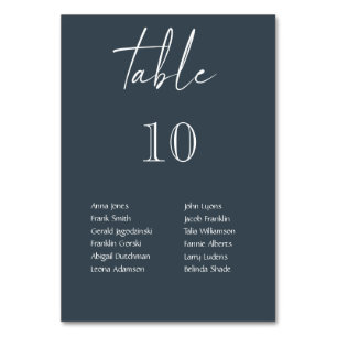 Grey & White Hanging Lights Personalized Wedding Table Number