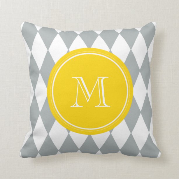 Modern Diamond Pattern Pillows & Cushions Zazzle CA