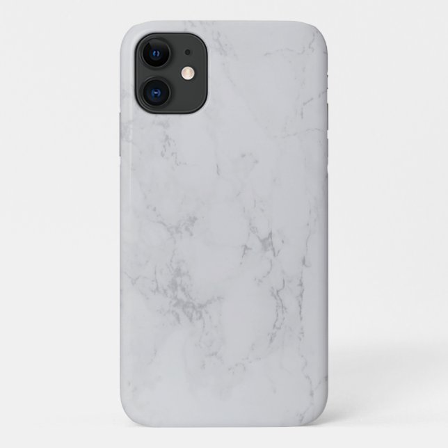 grey white marble Case-Mate Barely There Apple iPhone Case (Back)