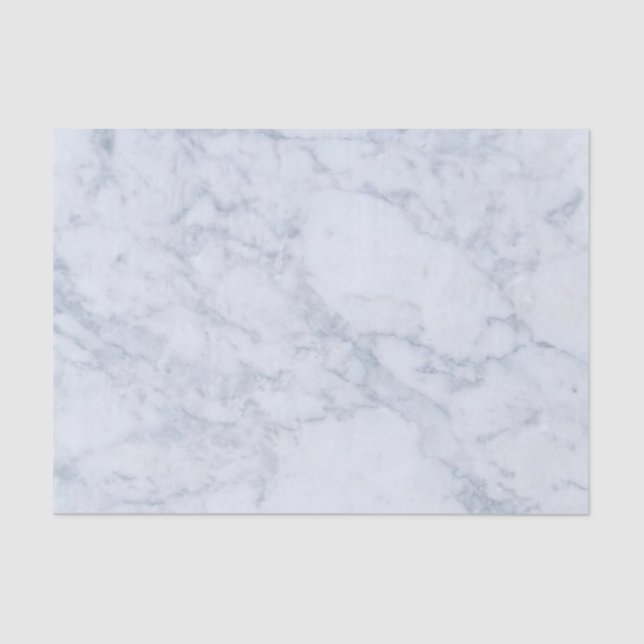 Grey & White Marble Texture Print Tissue Paper (Front)