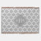 Grey White Moroccan #5 Grey 3 Initial Monogram