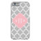 Grey White Moroccan #5 Pink 3 Initial Monogram