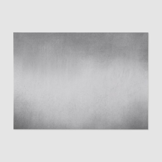 Grey White Ombre Modern Tissue Paper (Front)