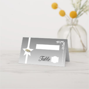 Grey-white Place Card