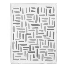 Grey White simple minimalist patterned
