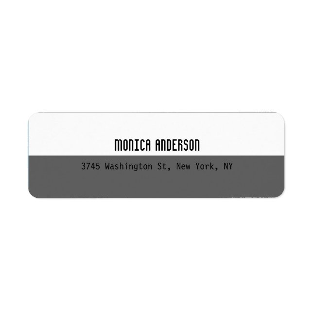 Grey White Striped Professional Contemporary (Front)
