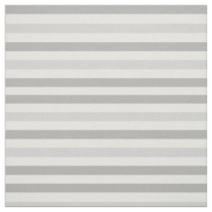 Grey White Stripes Fabric