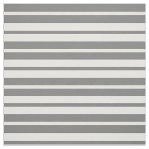Grey White Stripes Pattern Design Fabric