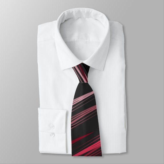 Grey with pink streaks tie (Tied)