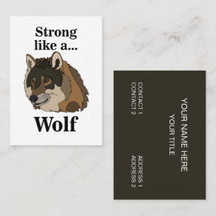 Grey Wolf Business Card