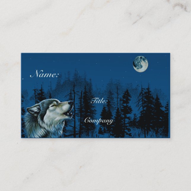 Grey Wolf Business Card (Front)