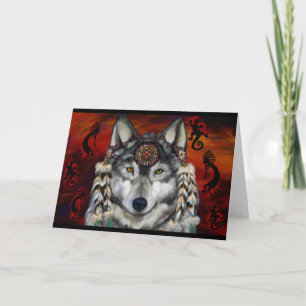 Grey Wolf Card