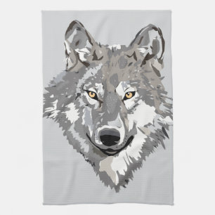 Grey Wolf Design Kitchen Towel