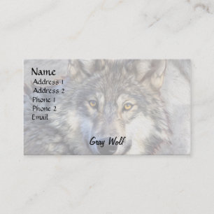 Grey Wolf Dignity Business Card