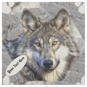 Grey Wolf Dignity Fabric
