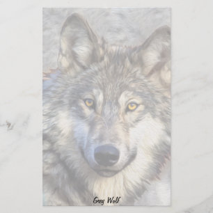 Grey Wolf Dignity Stationery
