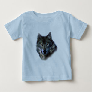 Grey Wolf Eyes Baby T-Shirt