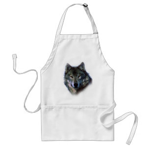 Grey Wolf Eyes Standard Apron