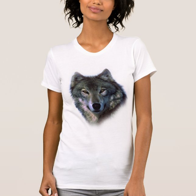 Grey Wolf Eyes T-Shirt (Front)