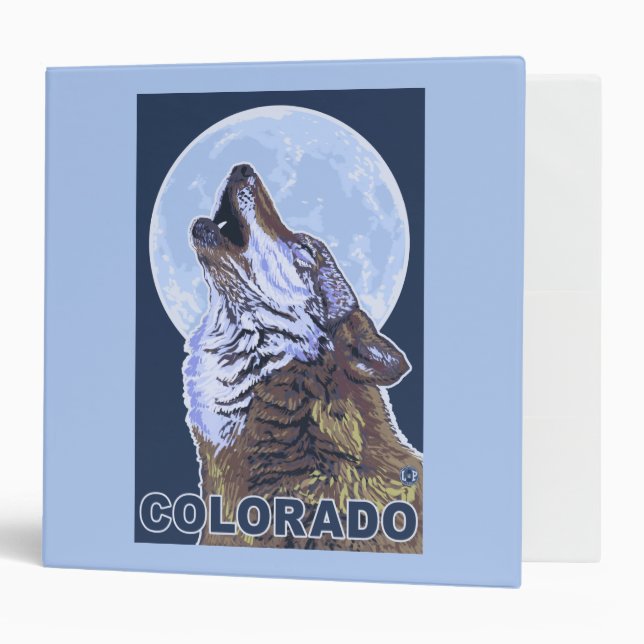 Grey Wolf HowlingColorado Binder (Front/Inside)