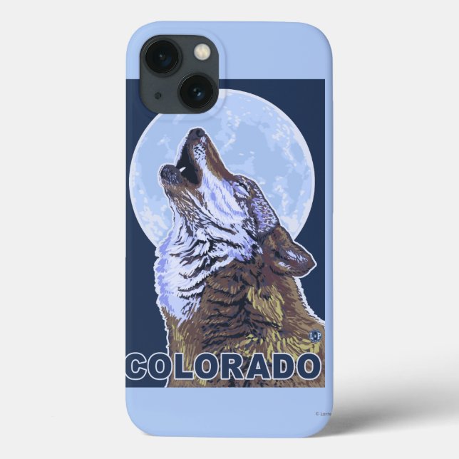 Grey Wolf HowlingColorado Case-Mate iPhone Case (Back)
