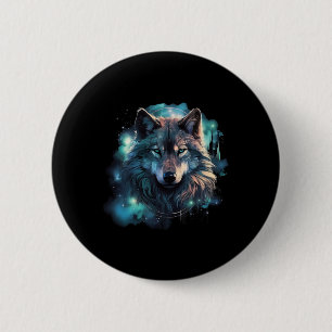 Grey Wolf Hunting Grounds 2 Inch Round Button