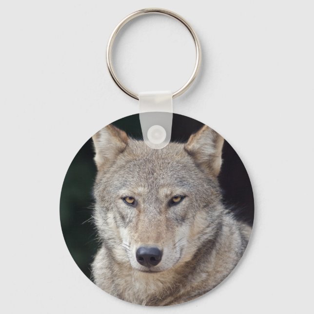 Grey Wolf Keyring (Front)