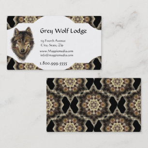 Grey Wolf Lodge Custom Business Card