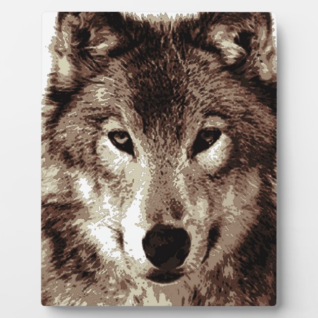 Grey Wolf Plaque (Front)