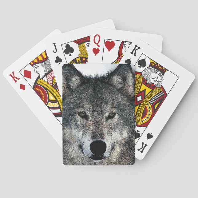 Grey Wolf Playing Cards (Back)