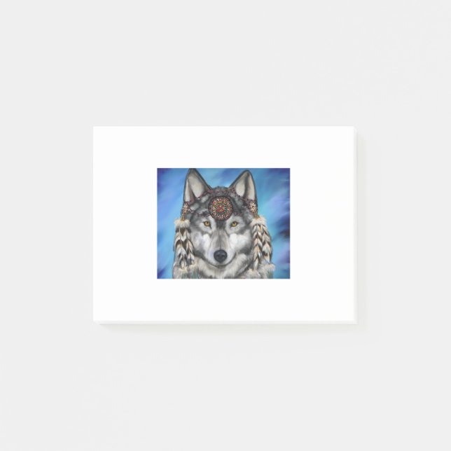 Grey Wolf Post-it Notes (Front)