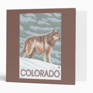 Grey Wolf StandingColorado Binder