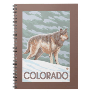 Grey Wolf StandingColorado Notebook