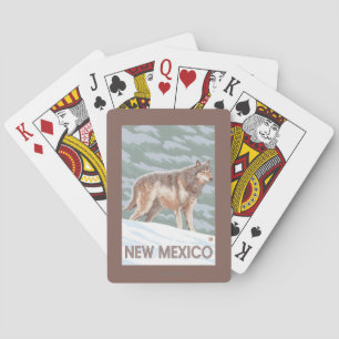 Grey Wolf StandingNew Mexico Playing Cards