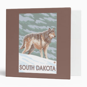 Grey Wolf StandingSouth Dakota Binder