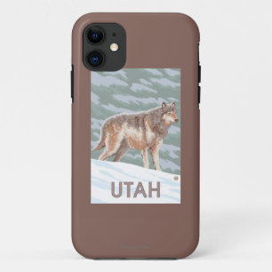 Grey Wolf StandingUtah iPhone 11 Case