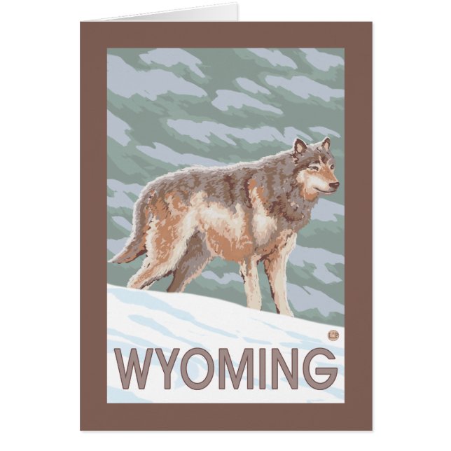 Grey Wolf StandingWyoming (Front)