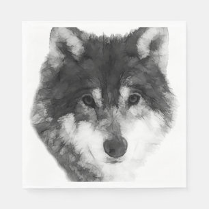 Grey Wolf stylish Napkin