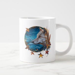 Grey Wolf THE GREAT QUEST Large Coffee Mug