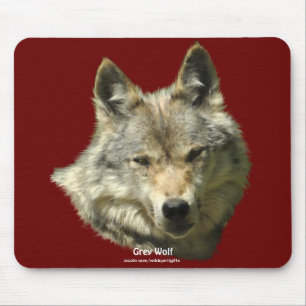 Grey Wolf Wildlife-supporter Animal Art Mouse Pad