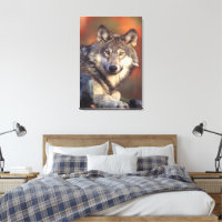 Grey wolf Wrapped