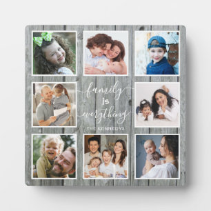 Grey Wood Family Is Everything Quote 8 Photo   Plaque