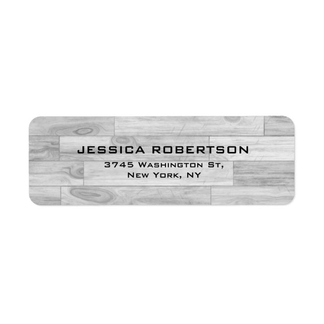 Grey Wood Plain Elegant Modern Trendy (Front)