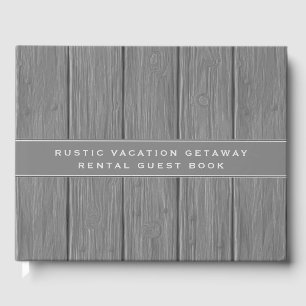 Grey Wood Plank   Vacation Rental Guest Book