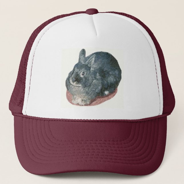 Grey Wooly Rabbit Hats (Front)