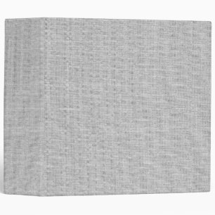 Grey Woven Fabric Linen Look Blank Clean Binder
