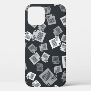 Grey XLS file document. Download xls button icon i iPhone 12 Case