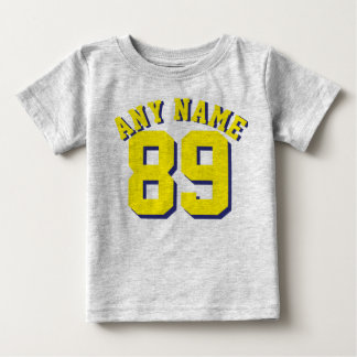 Grey & Yellow Baby | Sports Jersey Design T-Shirt