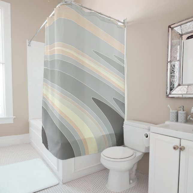 grey yellow pink waves (In Situ)